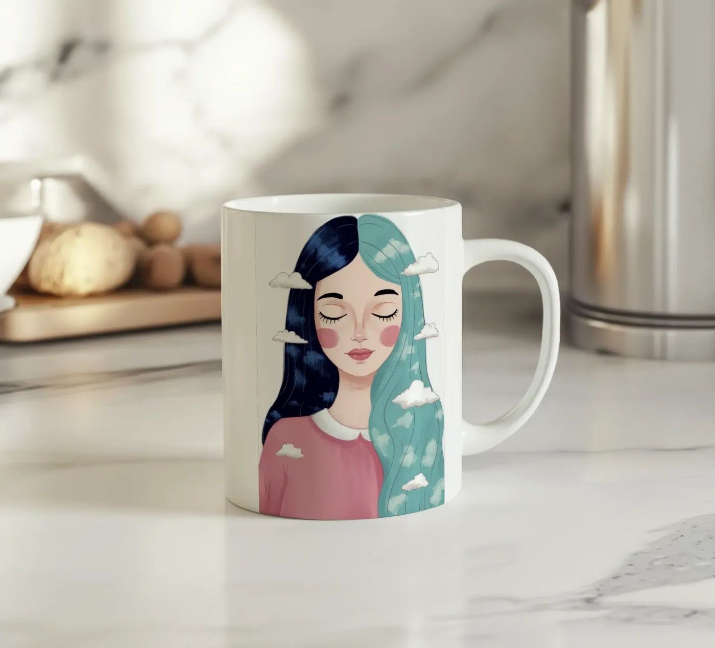 Cloudhead Quietude ceramic mug by Arcane Shade