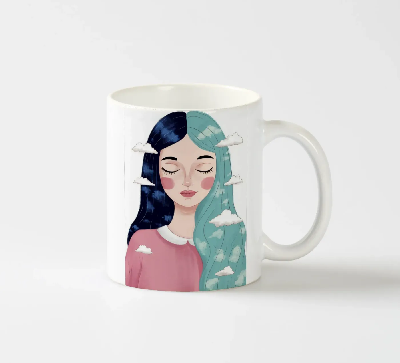 Cloudhead Quietude ceramic mug by Arcane Shade