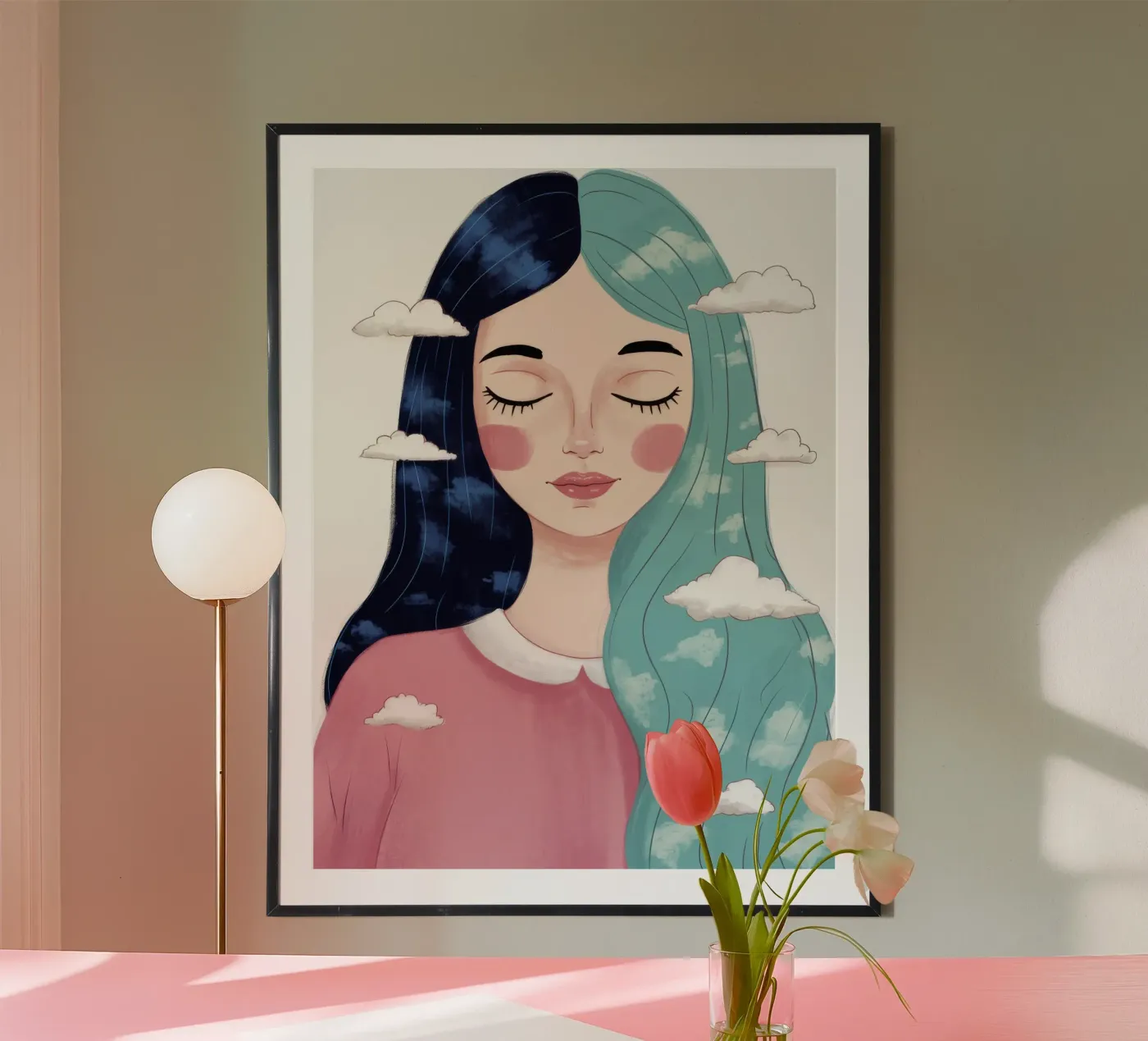 Rustige wolkenkop poster van Arcane Shade