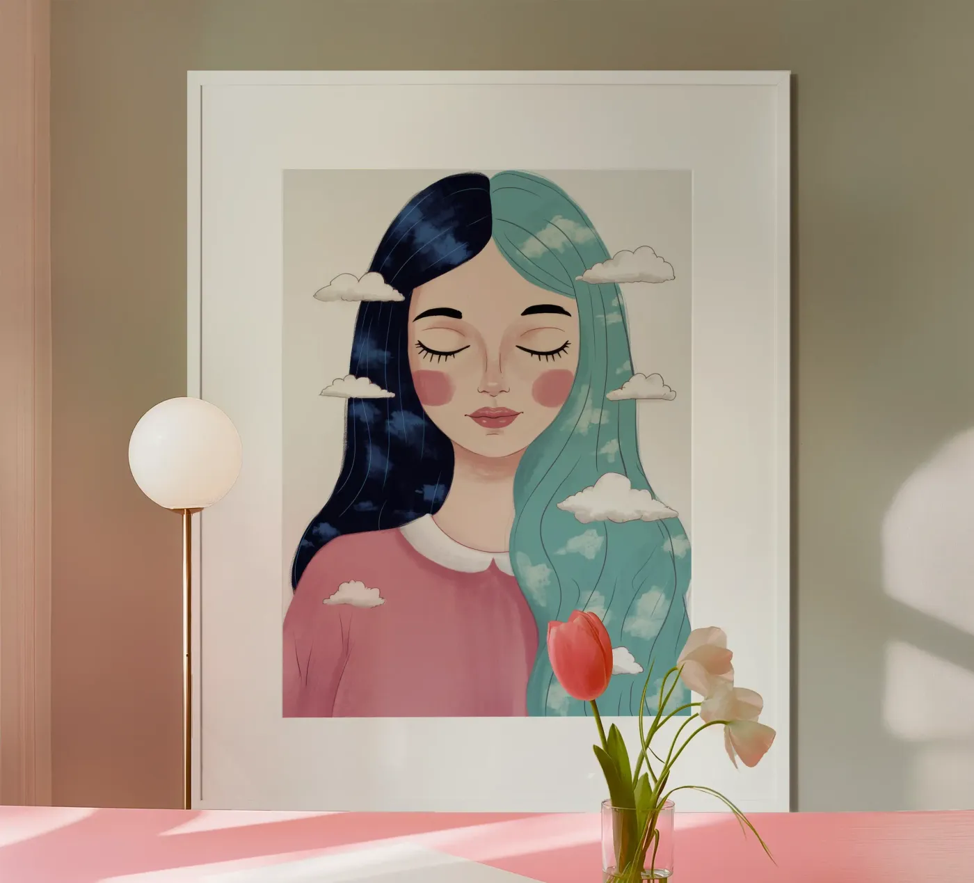 Rustige wolkenkop poster van Arcane Shade