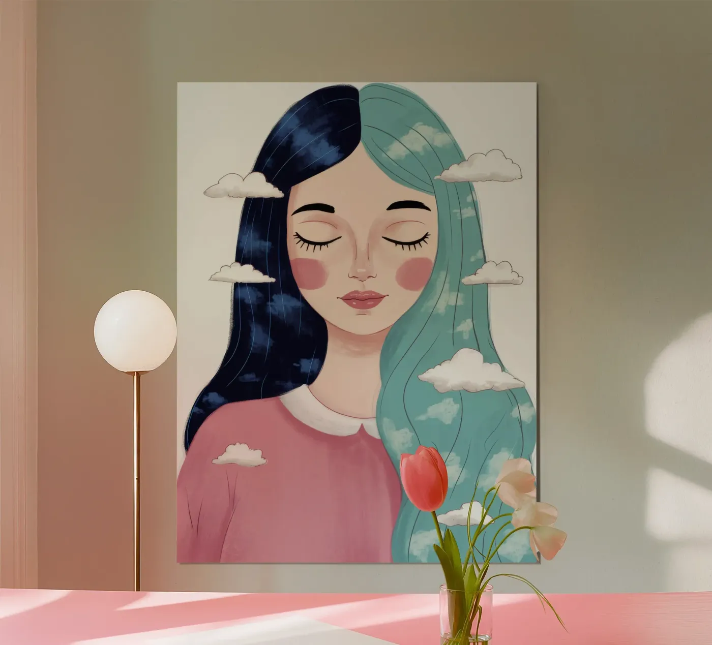 Rustige wolkenkop poster van Arcane Shade