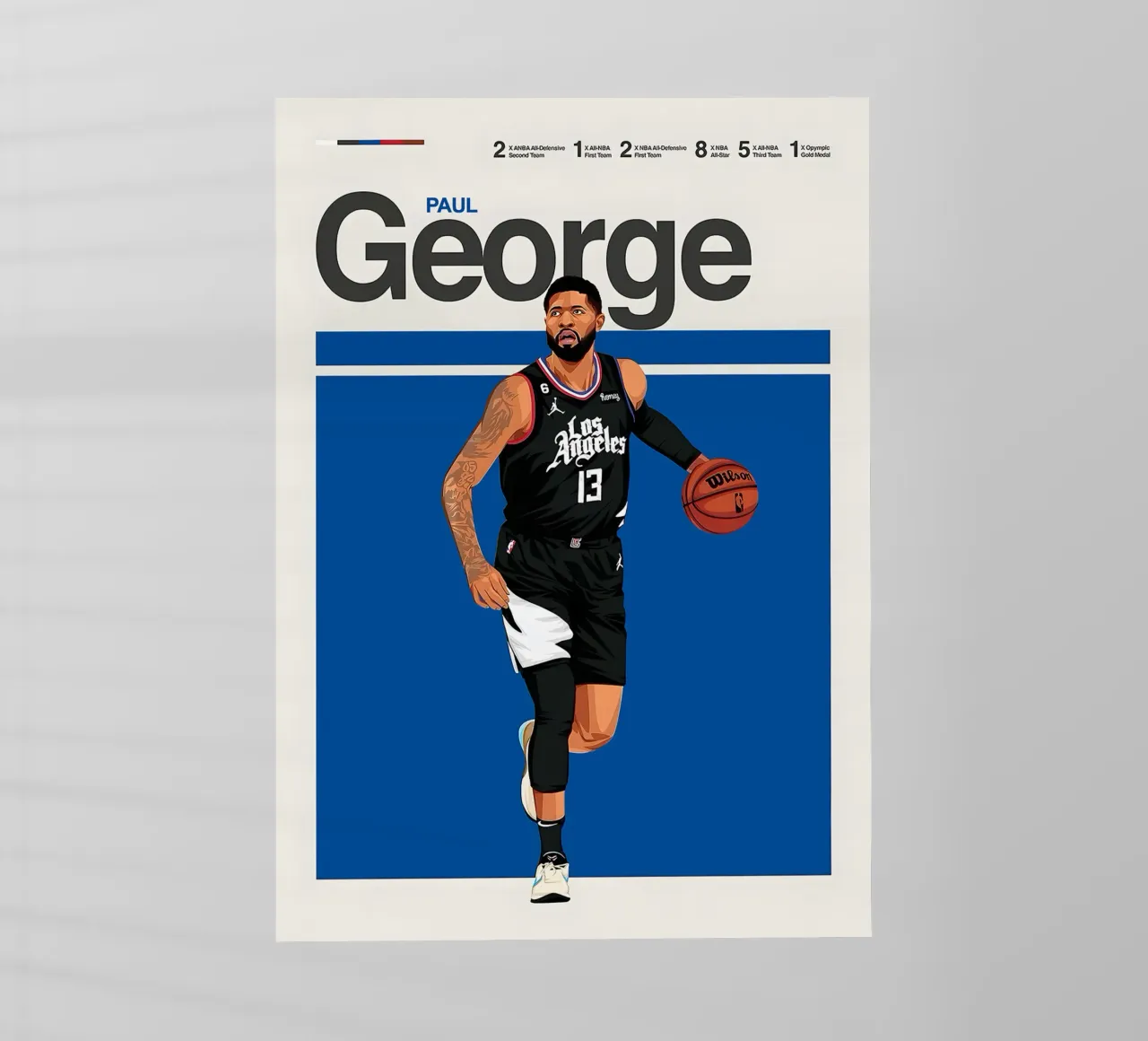 Paul George pellicola backlit da Attaboy Dsgn