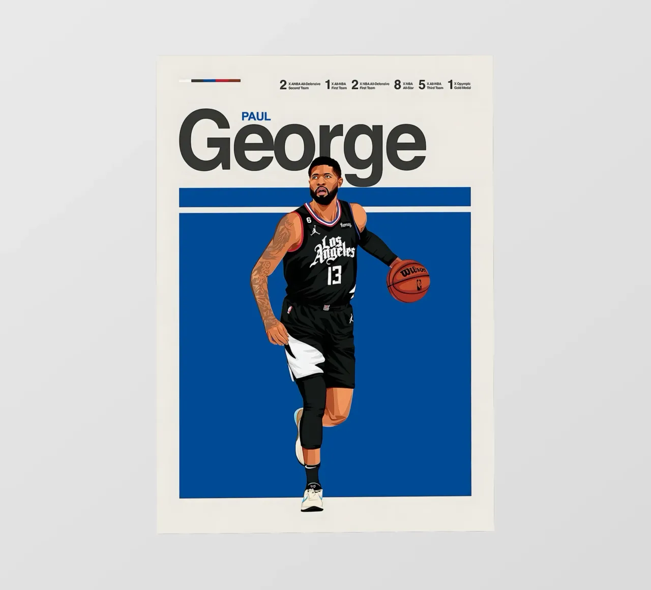 Paul George pellicola backlit da Attaboy Dsgn