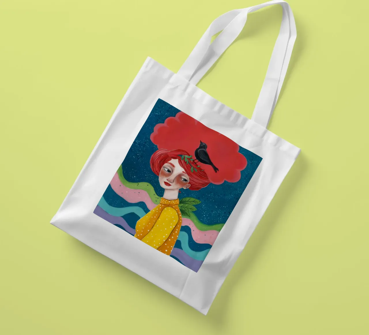 Cosmic Red Bloom tote bag by Arcane Shade