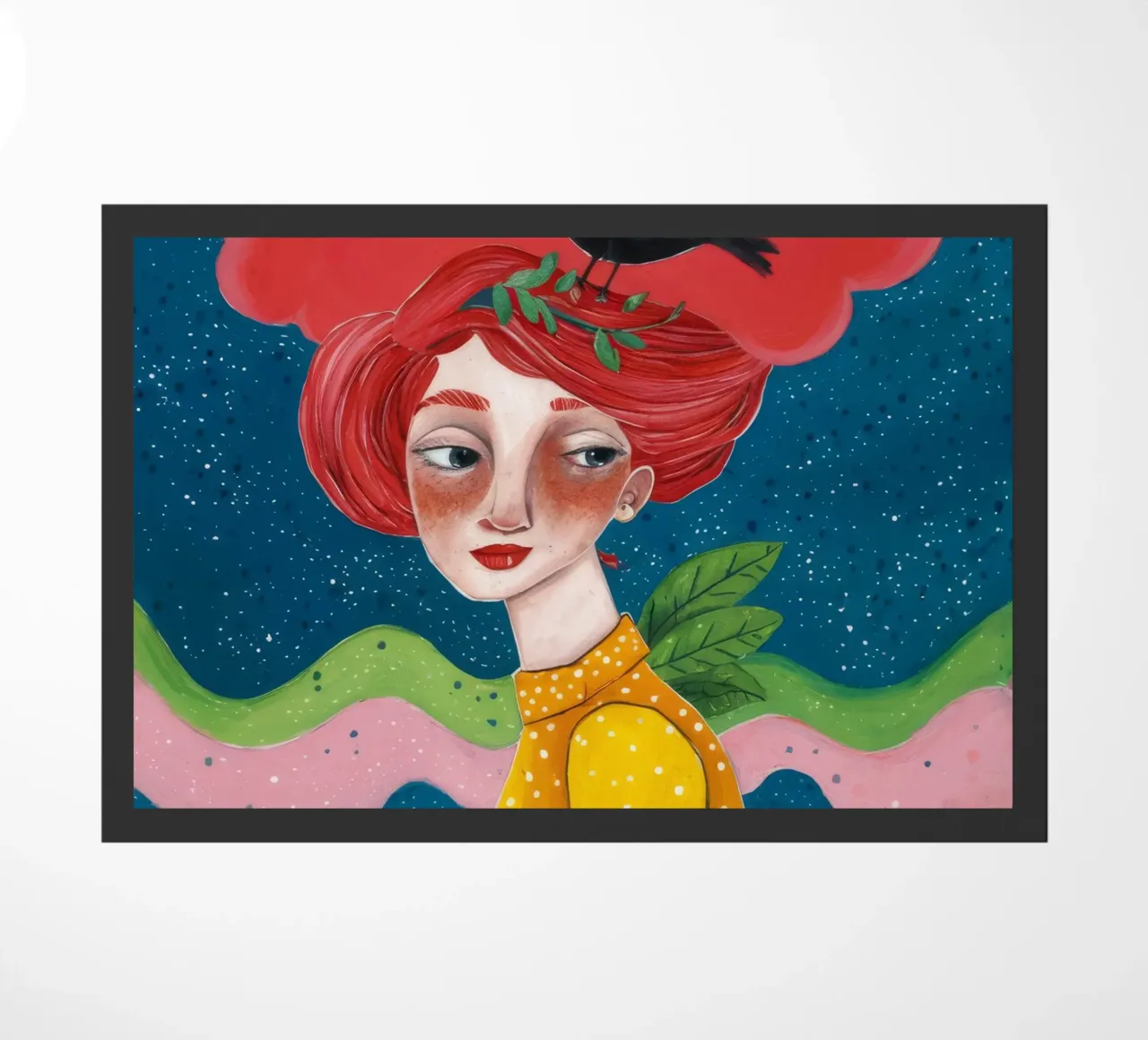 Fiore rosso cosmico zerbino da Arcane Shade