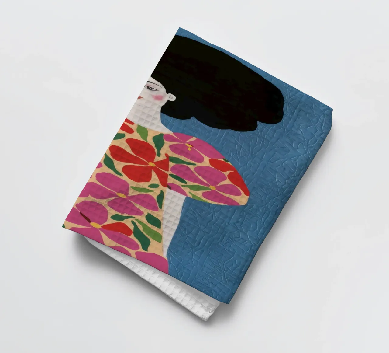 Floral Power Poise tea towel by Arcane Shade
