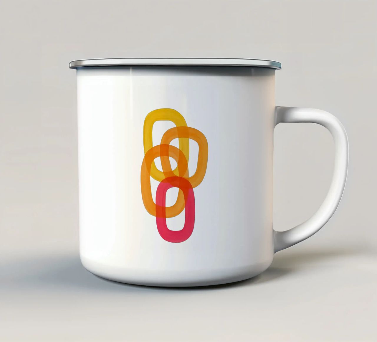 Solar Loops - Flow Form Series tazza in smalto da SMPLE