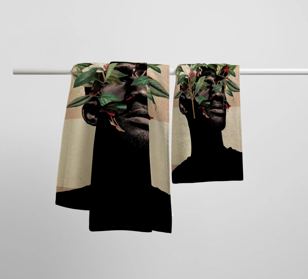 Birds Are My Real Origin towel by Frank Moth