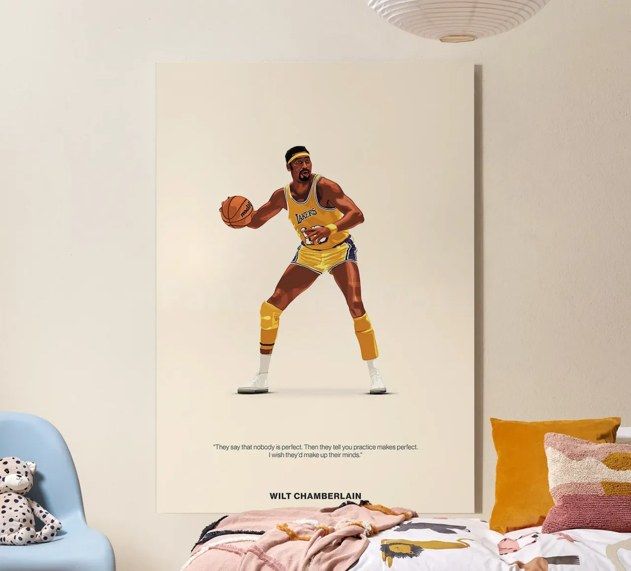 Wilt Chamberlain plexiglass da Attaboy Dsgn