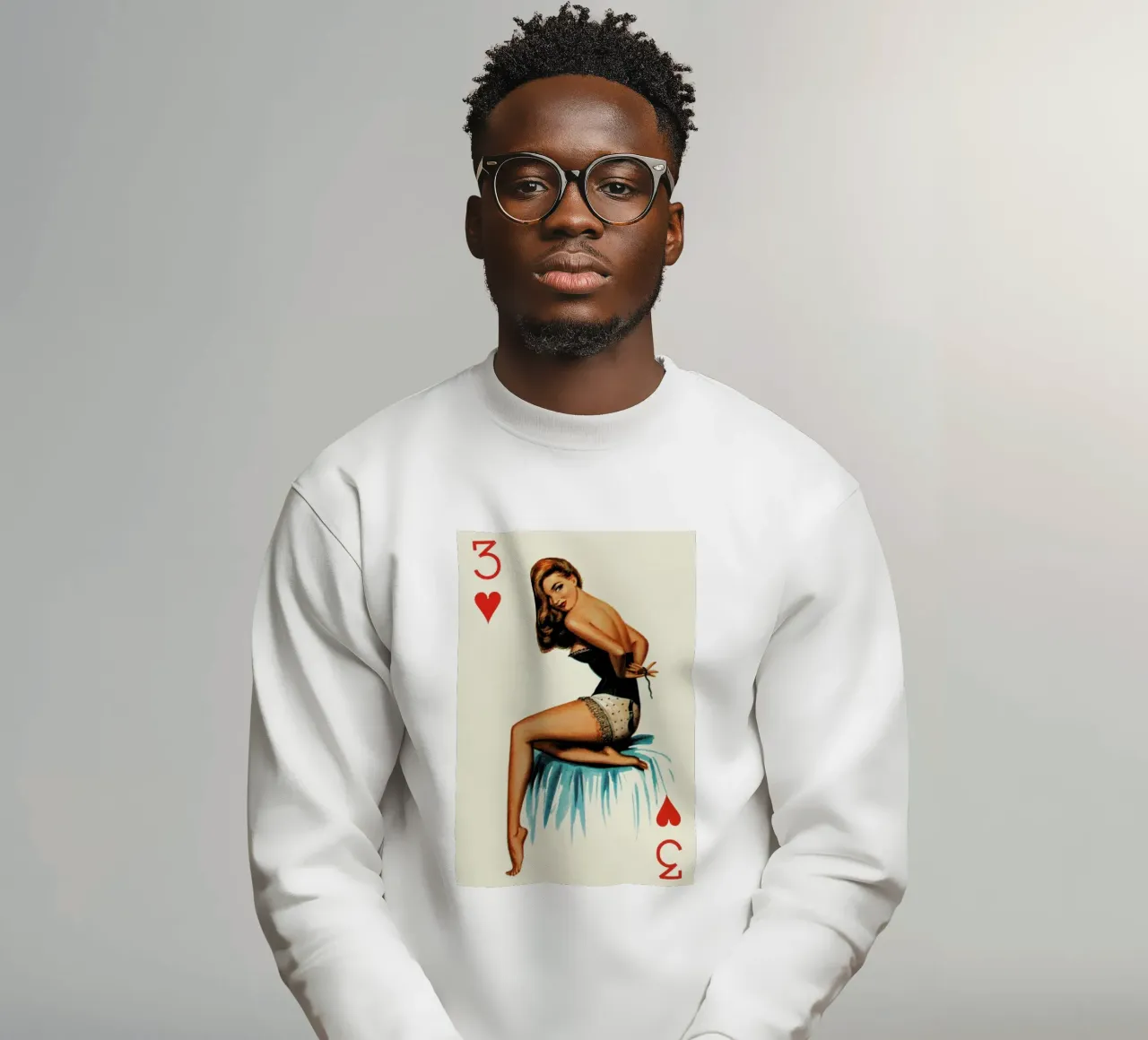Just three buttons to go Sweatshirt von Hemingway Design
