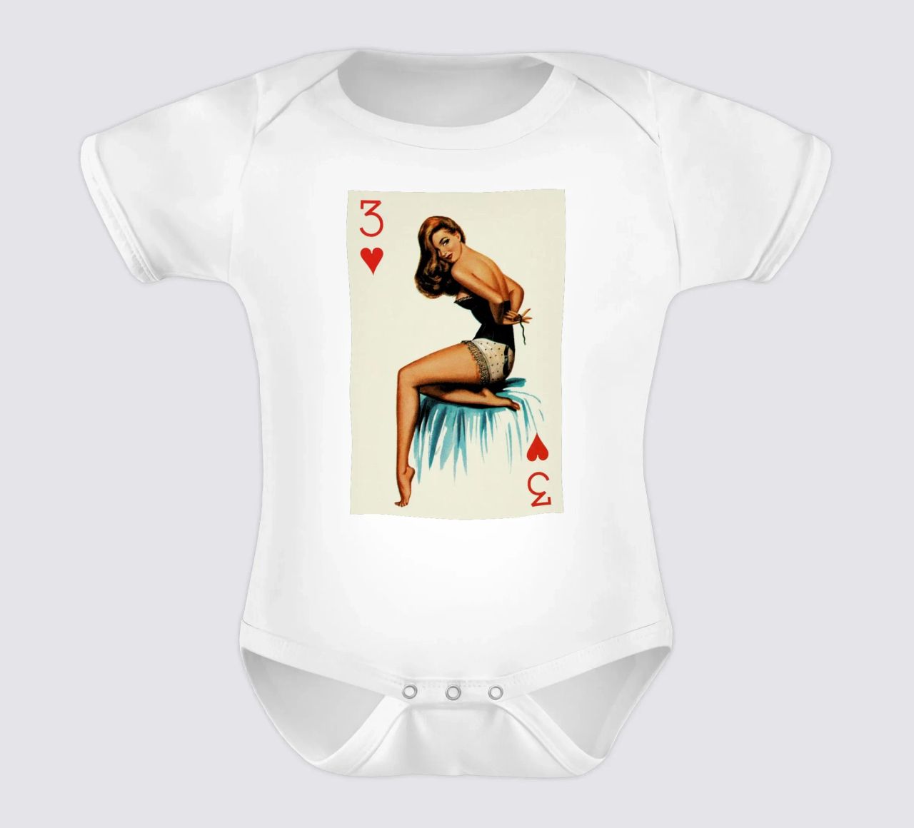 Just three buttons to go body neonato maniche corte da Hemingway Design