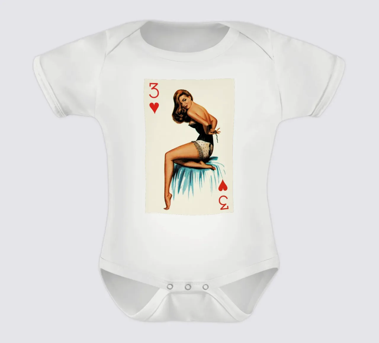 Just three buttons to go body neonato maniche corte da Hemingway Design