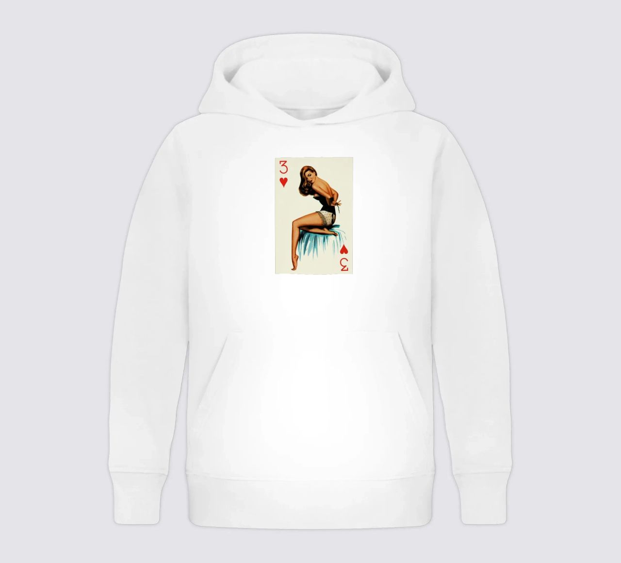 Just three buttons to go felpa bambino con cappuccio da Hemingway Design