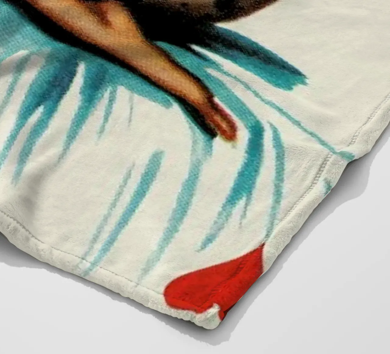 Just three buttons to go coperta in pile da Hemingway Design