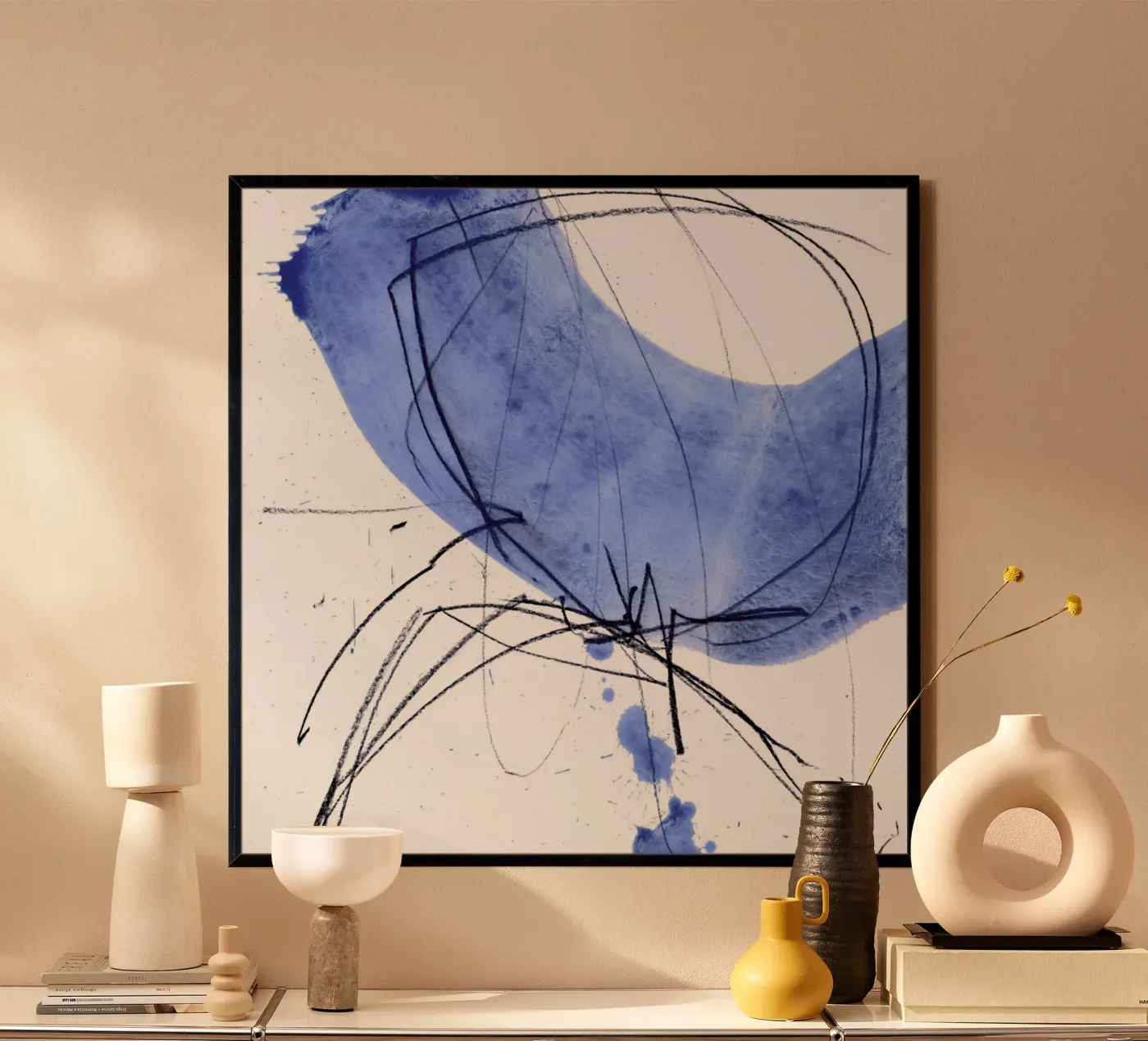 Blue poster de IRIS LEHNHARDT FINE ART