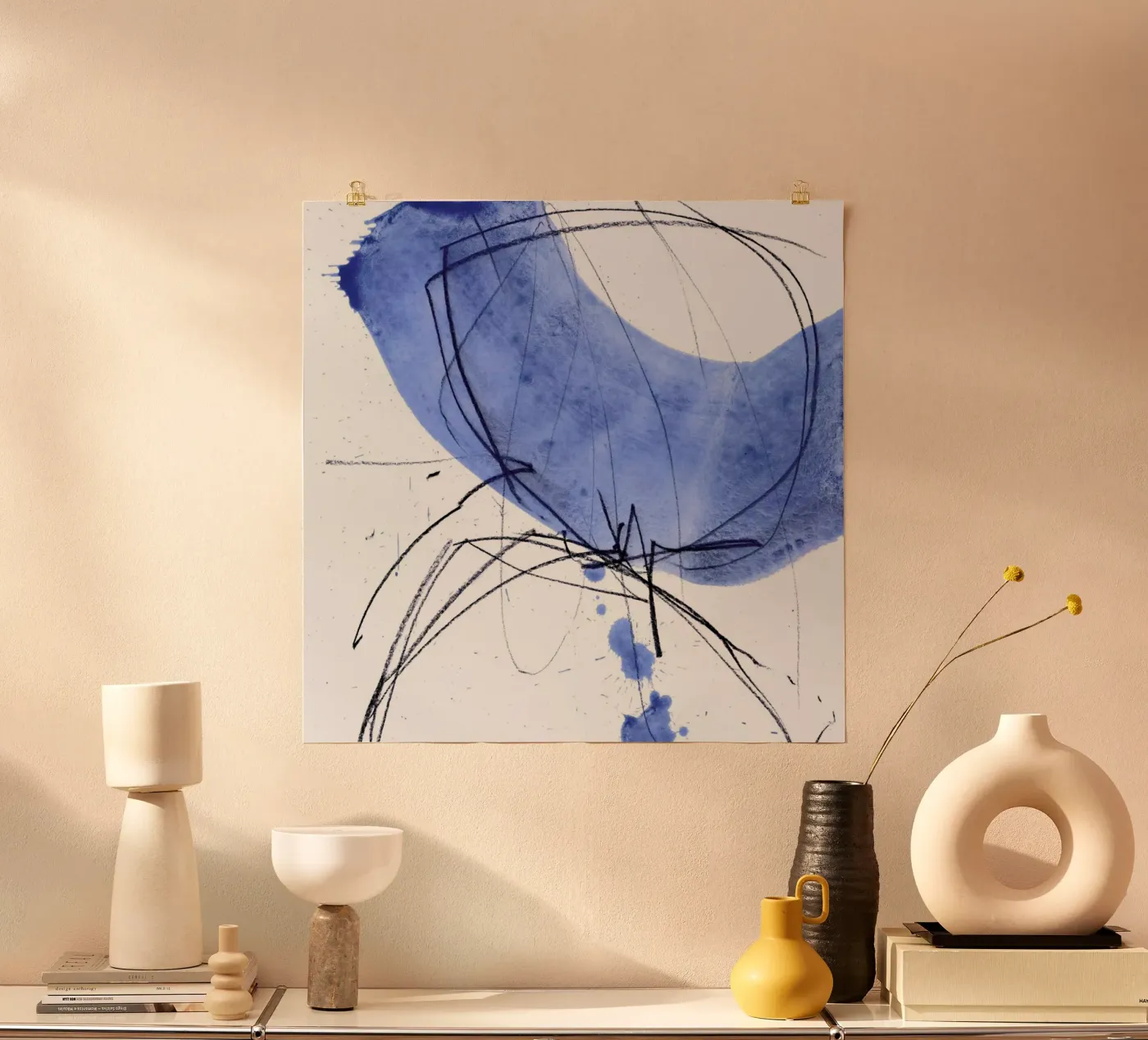 Blue poster de IRIS LEHNHARDT FINE ART