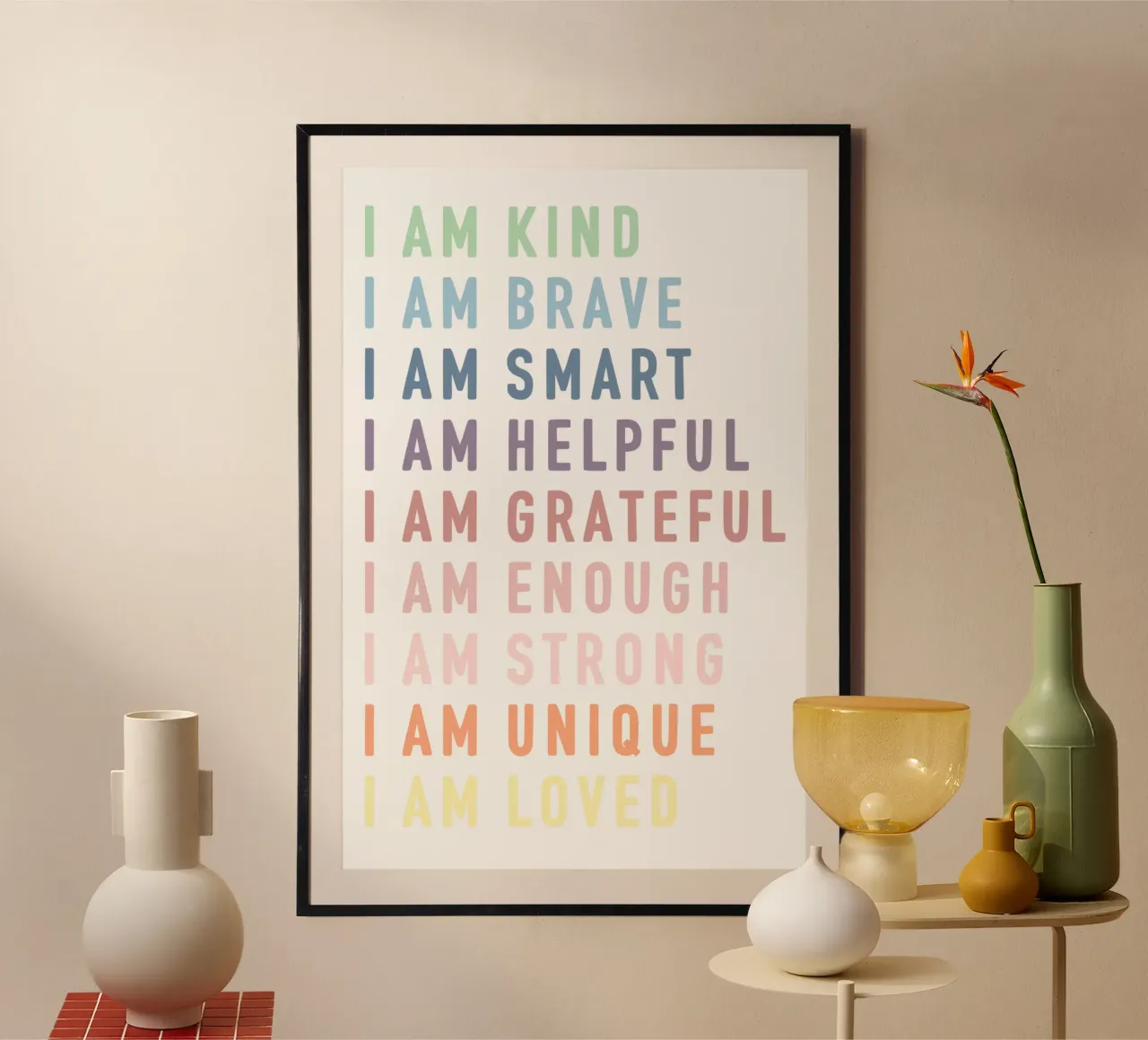 Affermazioni per bambini, citazioni motivazionali, stampe per la cameretta poster da ABC Prints
