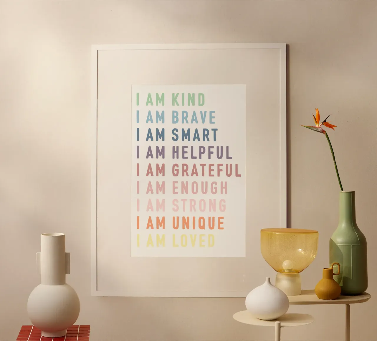 Affermazioni per bambini, citazioni motivazionali, stampe per la cameretta poster da ABC Prints