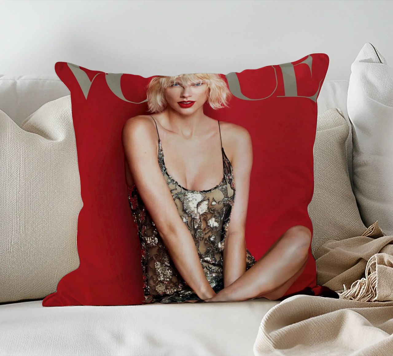 Vogue Swift rosso cuscino da AARON