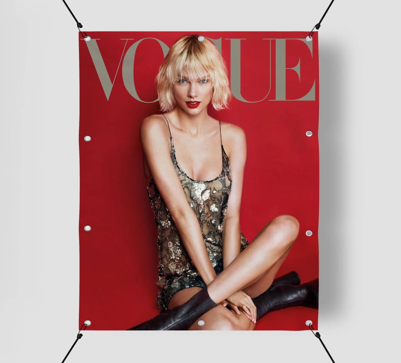 Vogue Swift rosso telo in pvc da AARON
