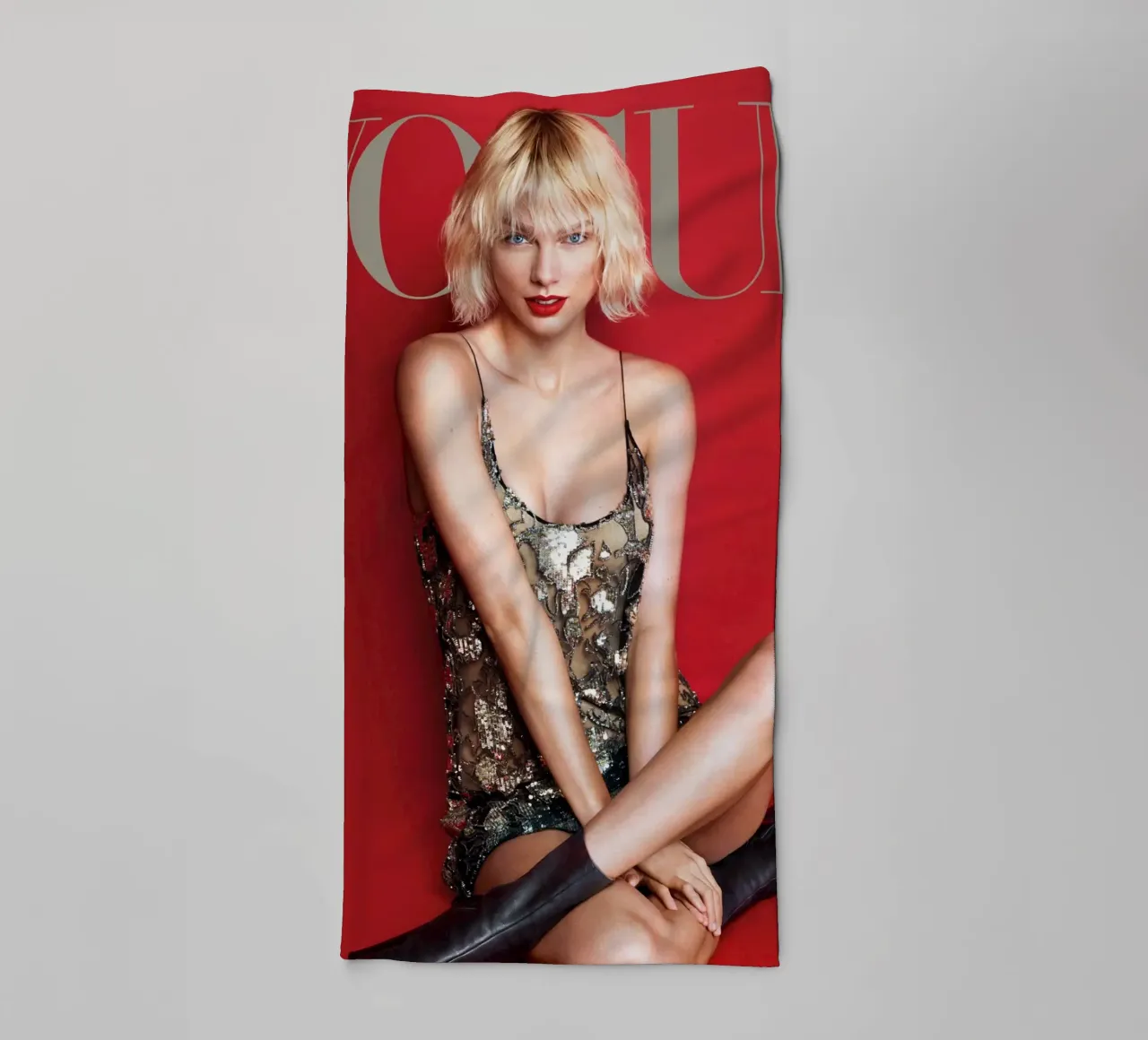Vogue Swift rosso asciugamano da bagno da AARON