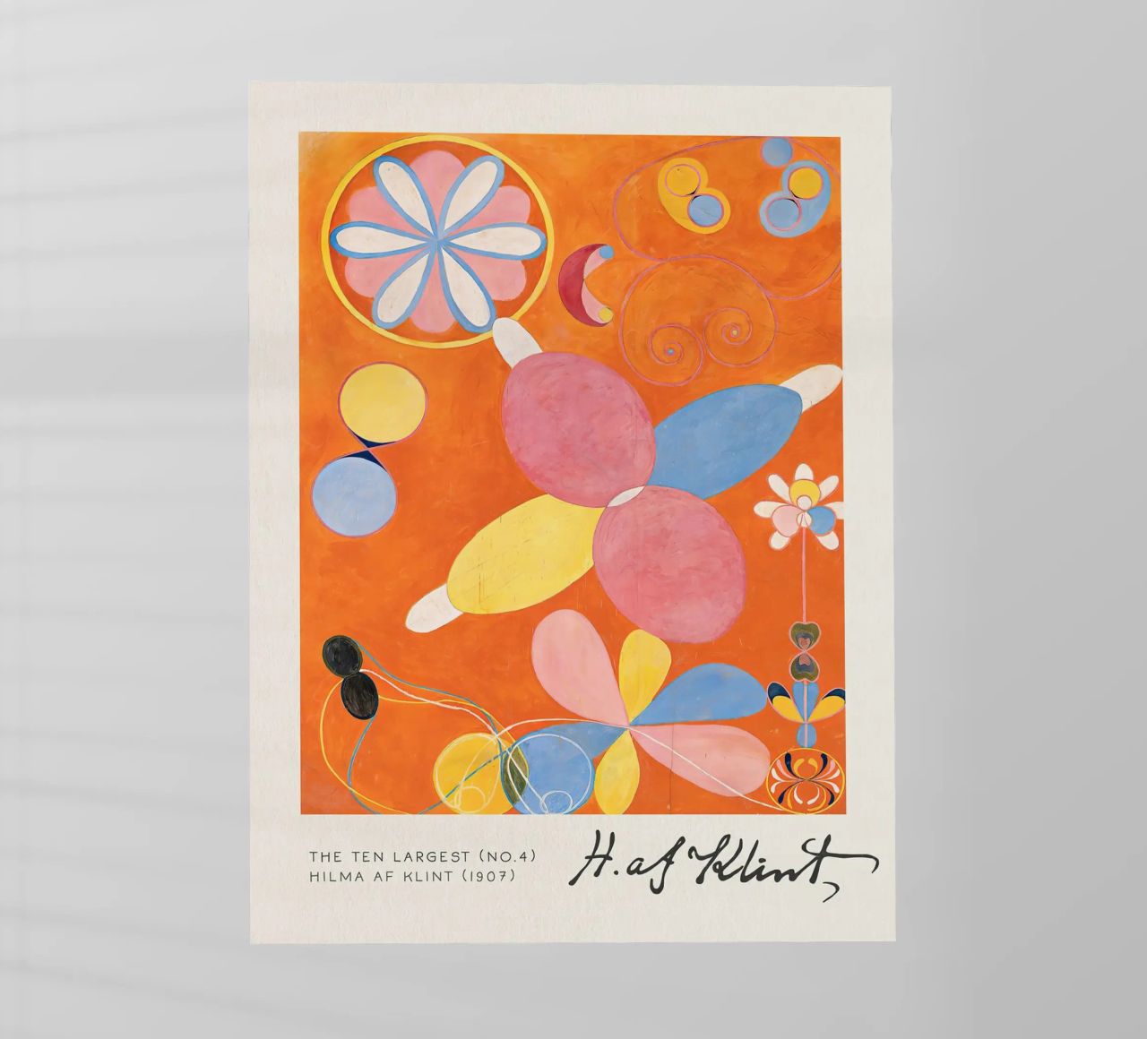 Hilma Af Klint - I dieci più grandi (n. 4) pellicola backlit da Mirei Aguerro