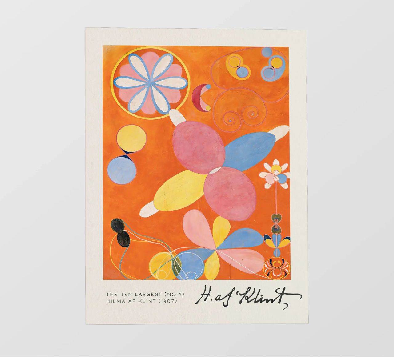 Hilma Af Klint - I dieci più grandi (n. 4) pellicola backlit da Mirei Aguerro
