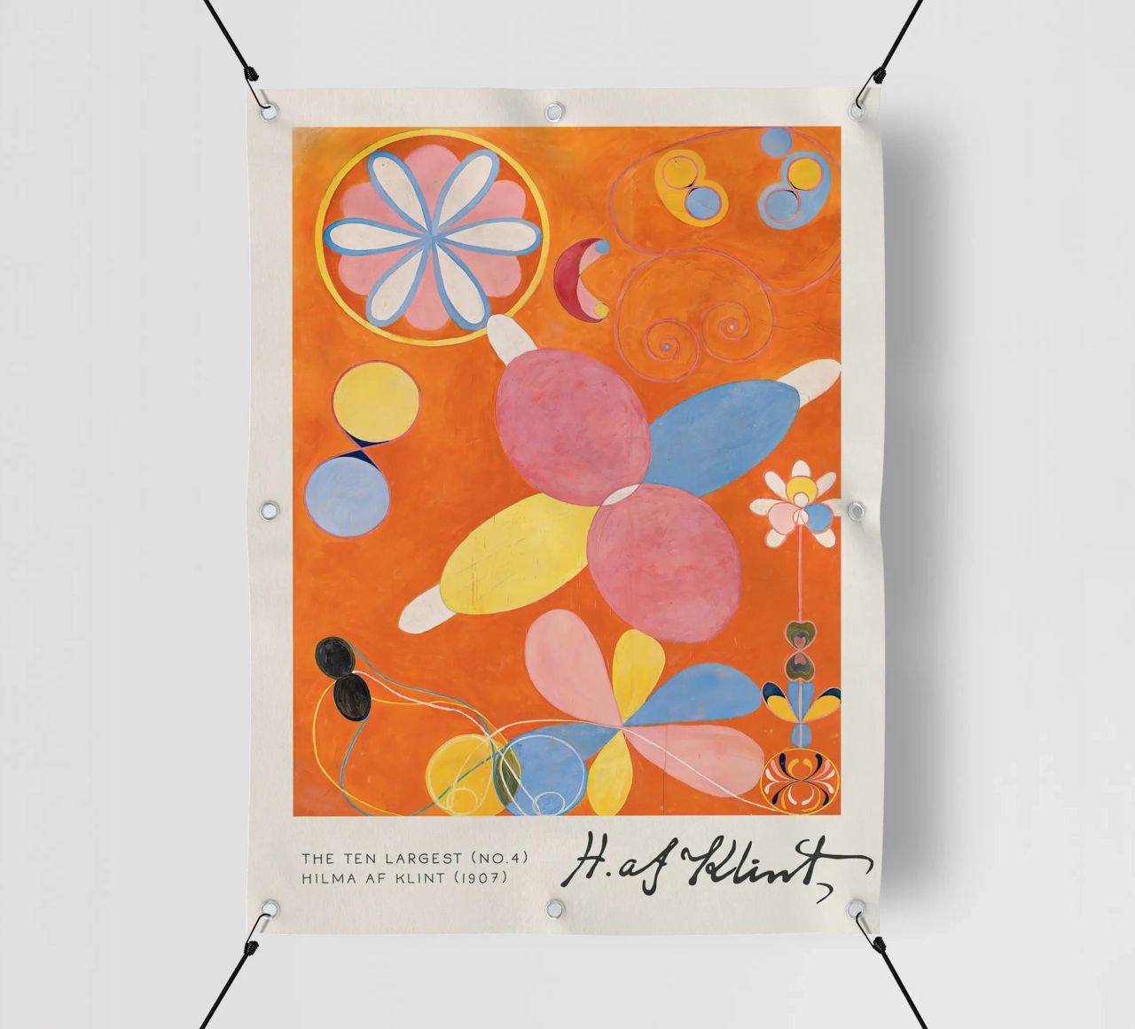 Hilma Af Klint - I dieci più grandi (n. 4) telo in pvc da Mirei Aguerro
