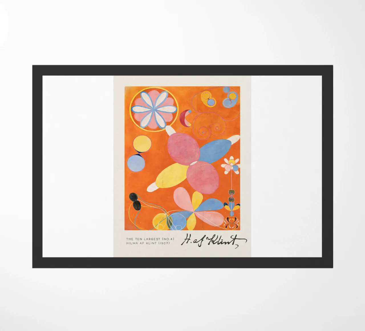 Hilma Af Klint - De tien grootste (nr.4) deurmat van Mirei Aguerro
