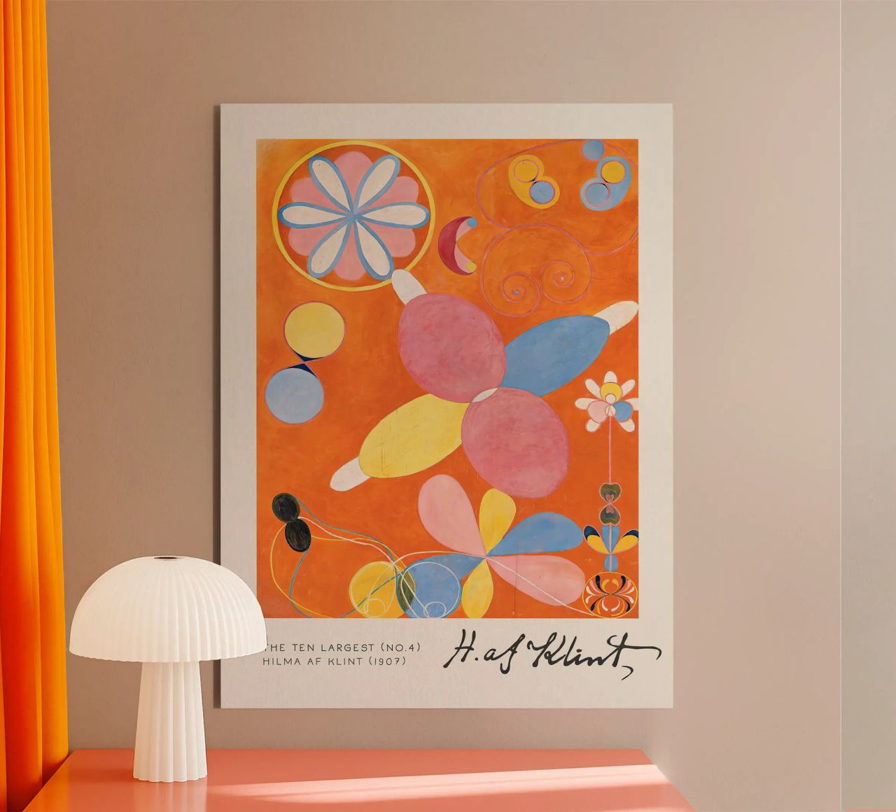 Hilma Af Klint - I dieci più grandi (n. 4) alluminio dibond da Mirei Aguerro
