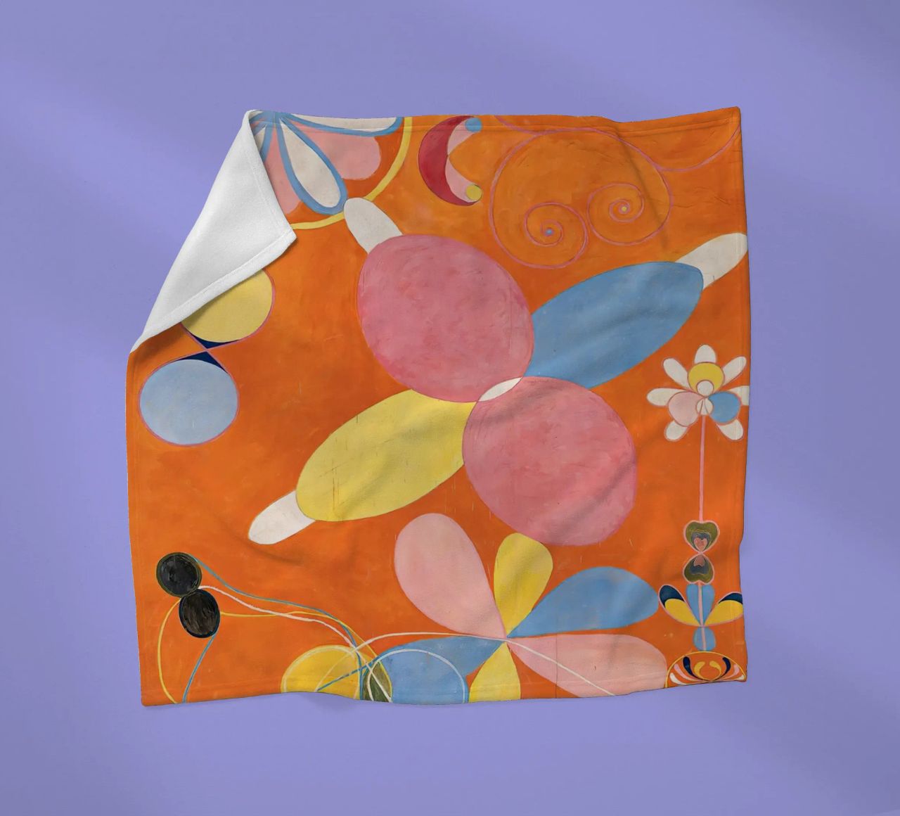 Hilma Af Klint - I dieci più grandi (n. 4) coperta in pile da Mirei Aguerro