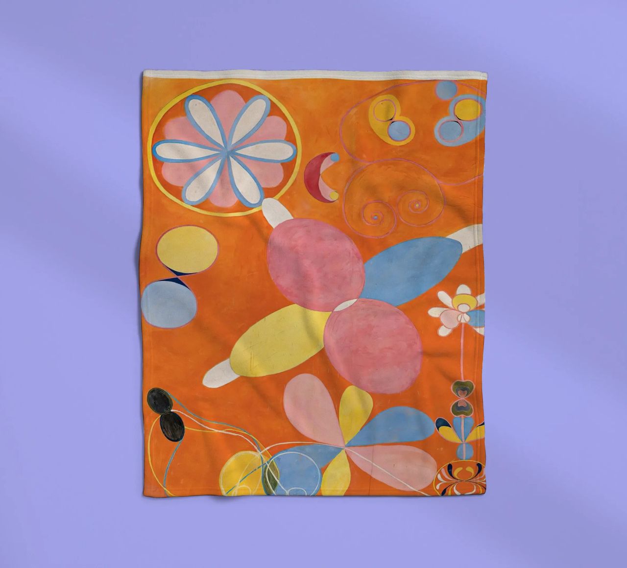 Hilma Af Klint - I dieci più grandi (n. 4) coperta in pile da Mirei Aguerro
