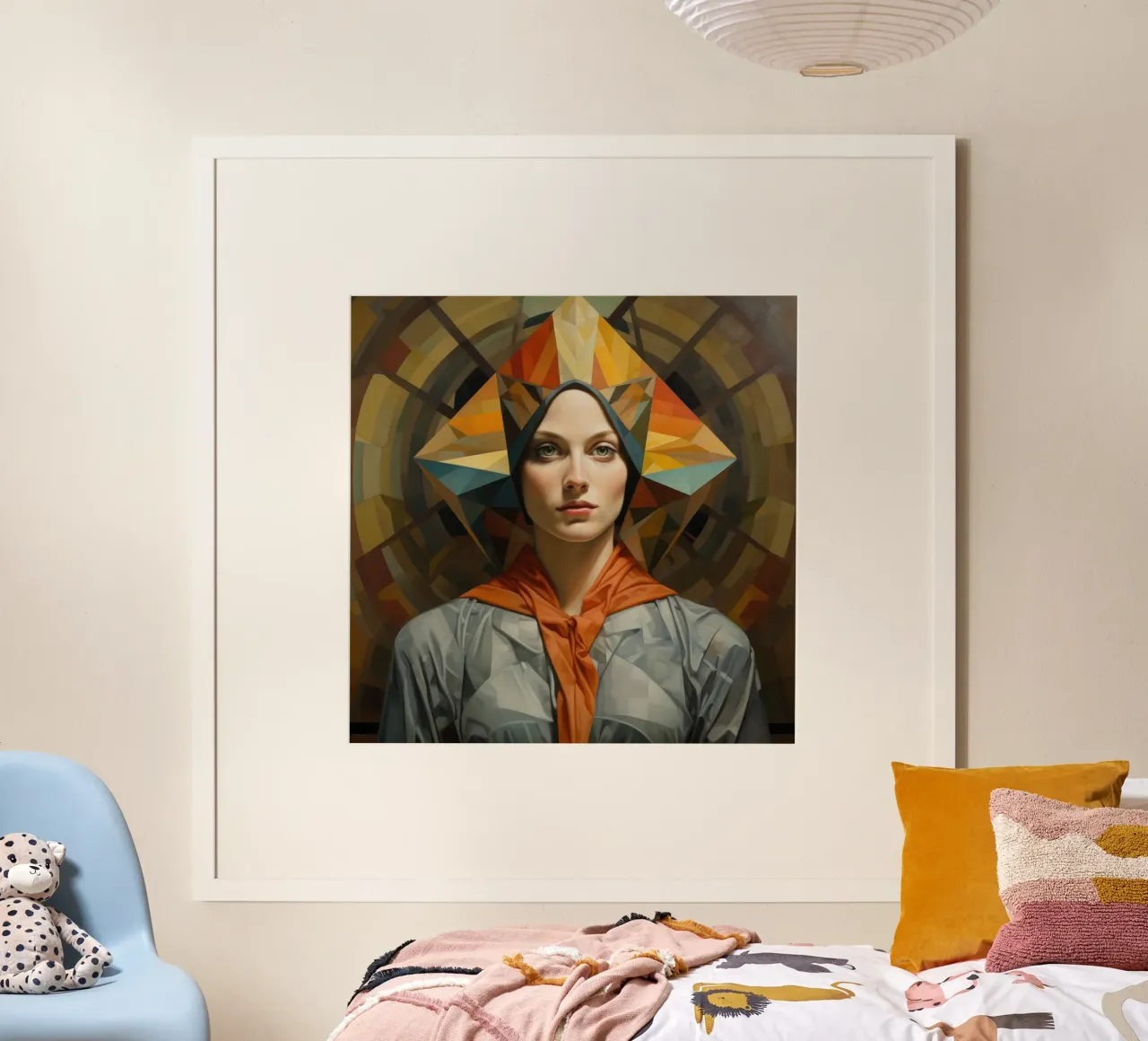 Geometric Italian Woman poster da Artful Muse
