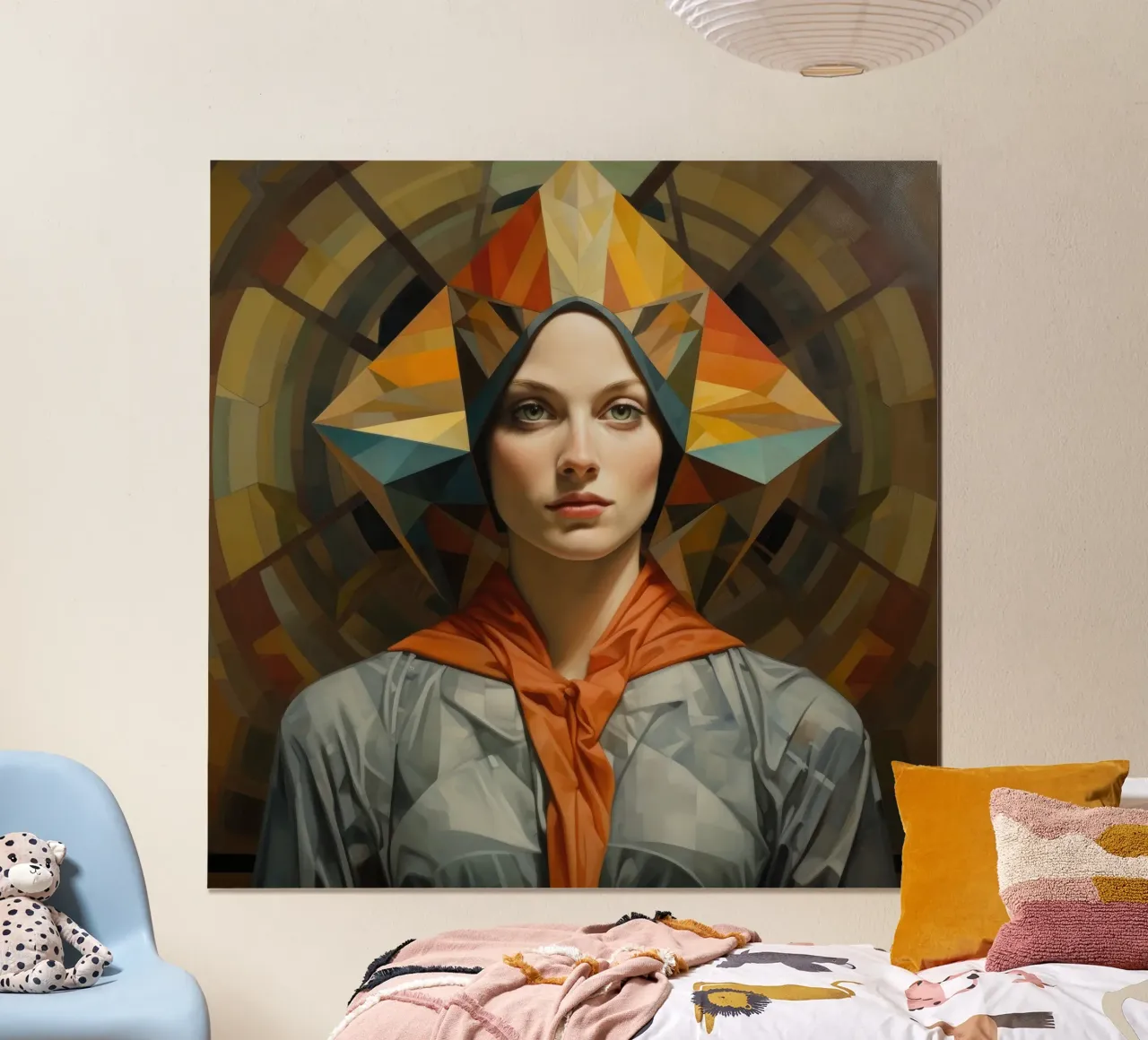 Geometric Italian Woman poster da Artful Muse