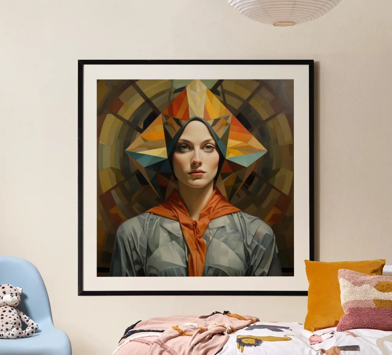 Geometric Italian Woman poster da Artful Muse