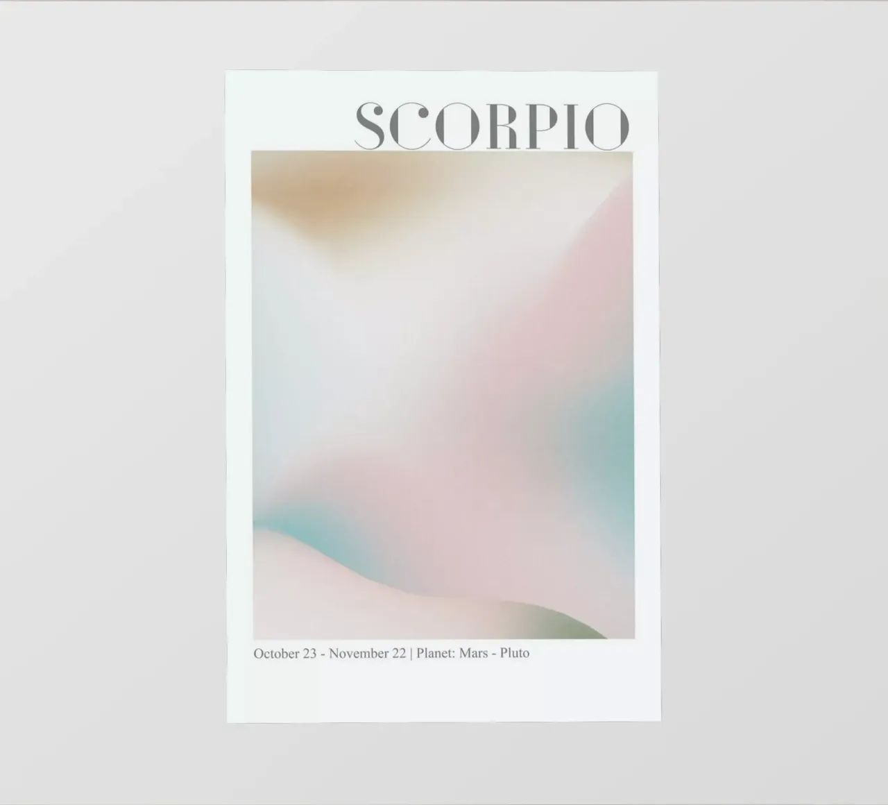 Scorpio Abstract Aura telo in pvc da cafelab