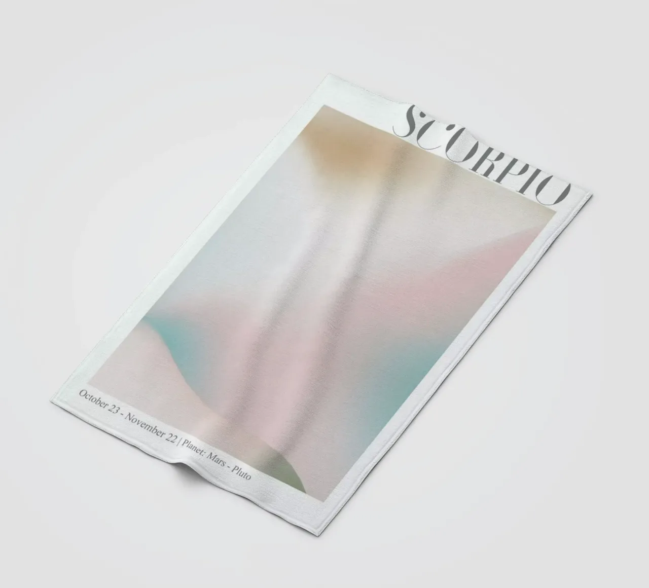 Scorpio Abstract Aura coperta in pile da cafelab