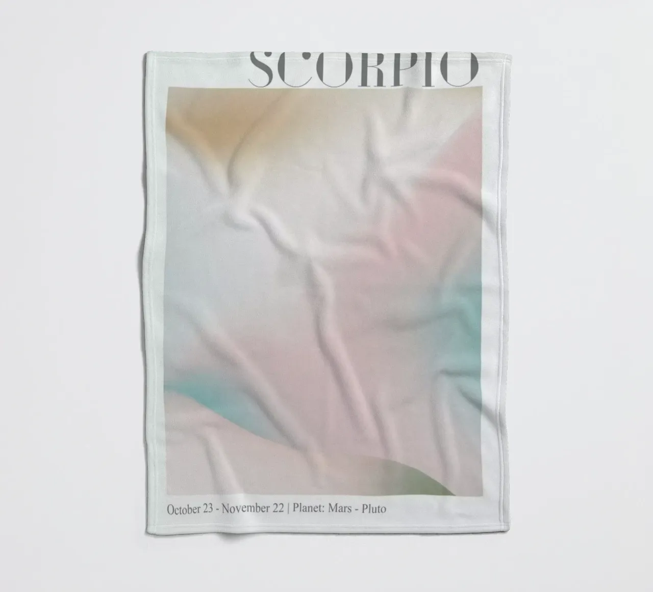 Scorpio Abstract Aura coperta in pile da cafelab