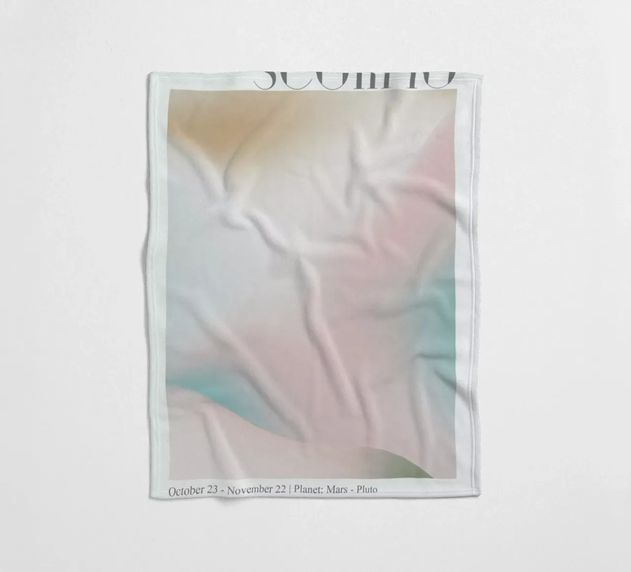 Scorpio Abstract Aura coperta in pile da cafelab