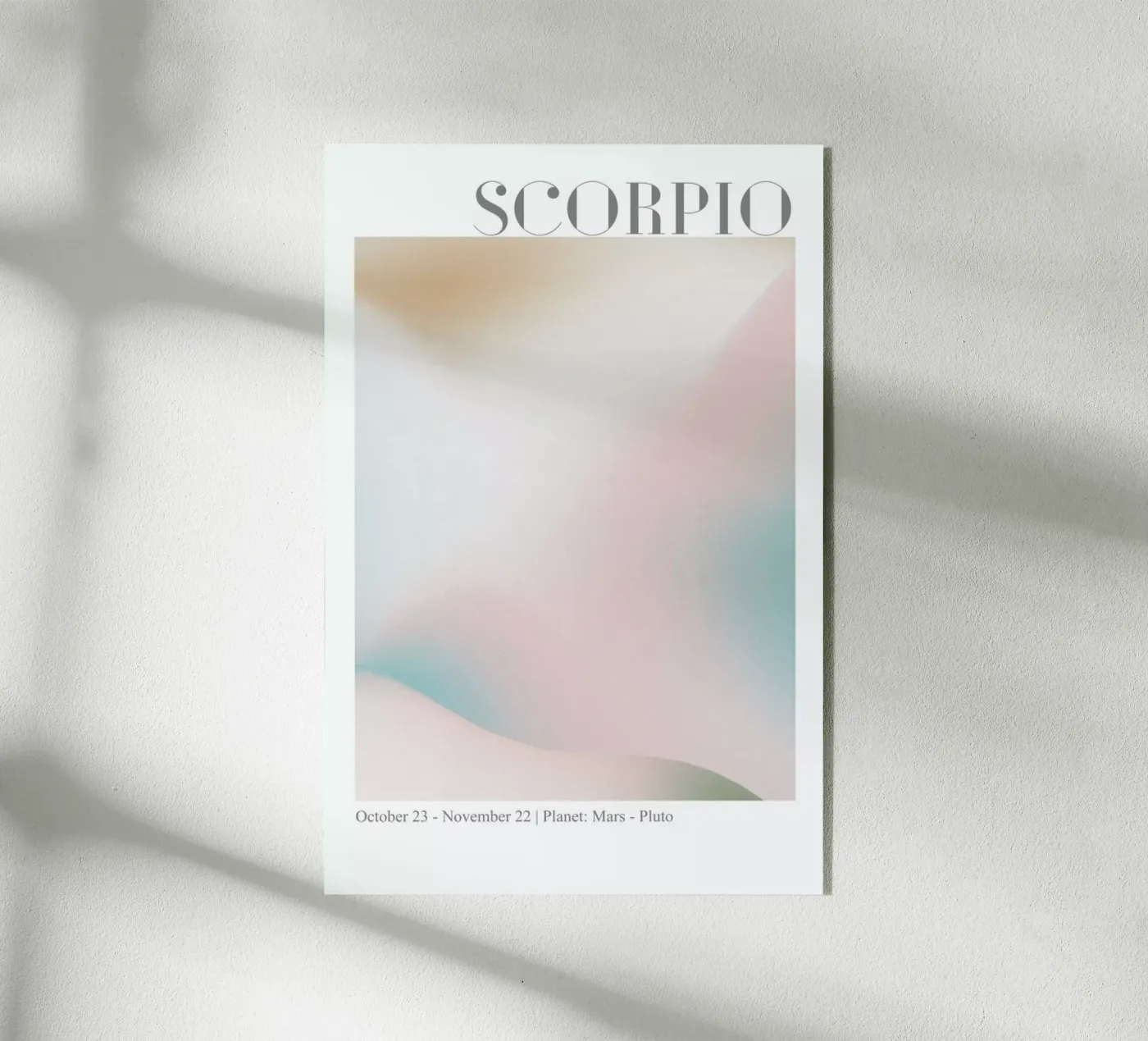 Scorpio Abstract Aura plexiglass da cafelab