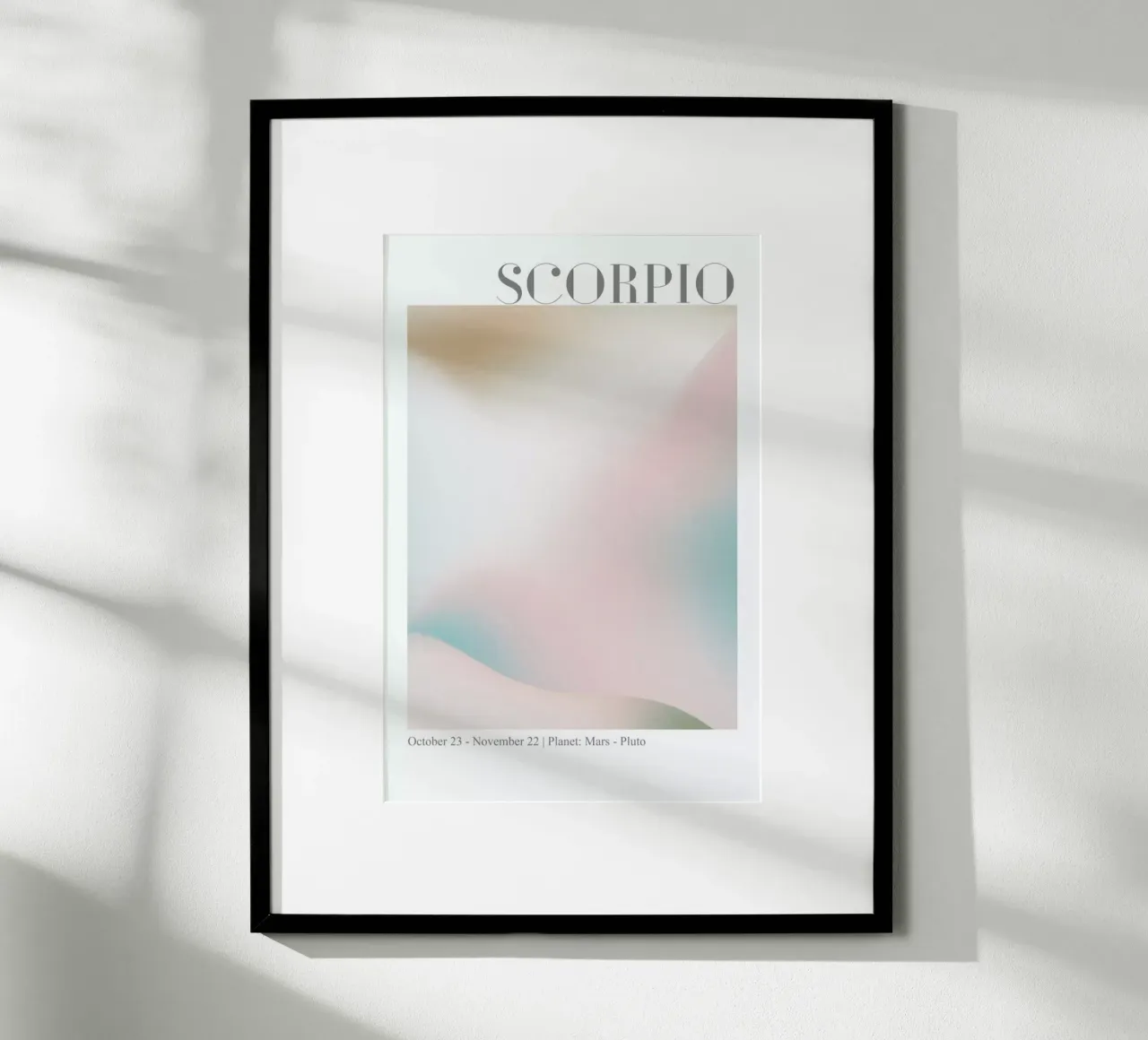 Scorpio Abstract Aura carta hahnemühle da cafelab