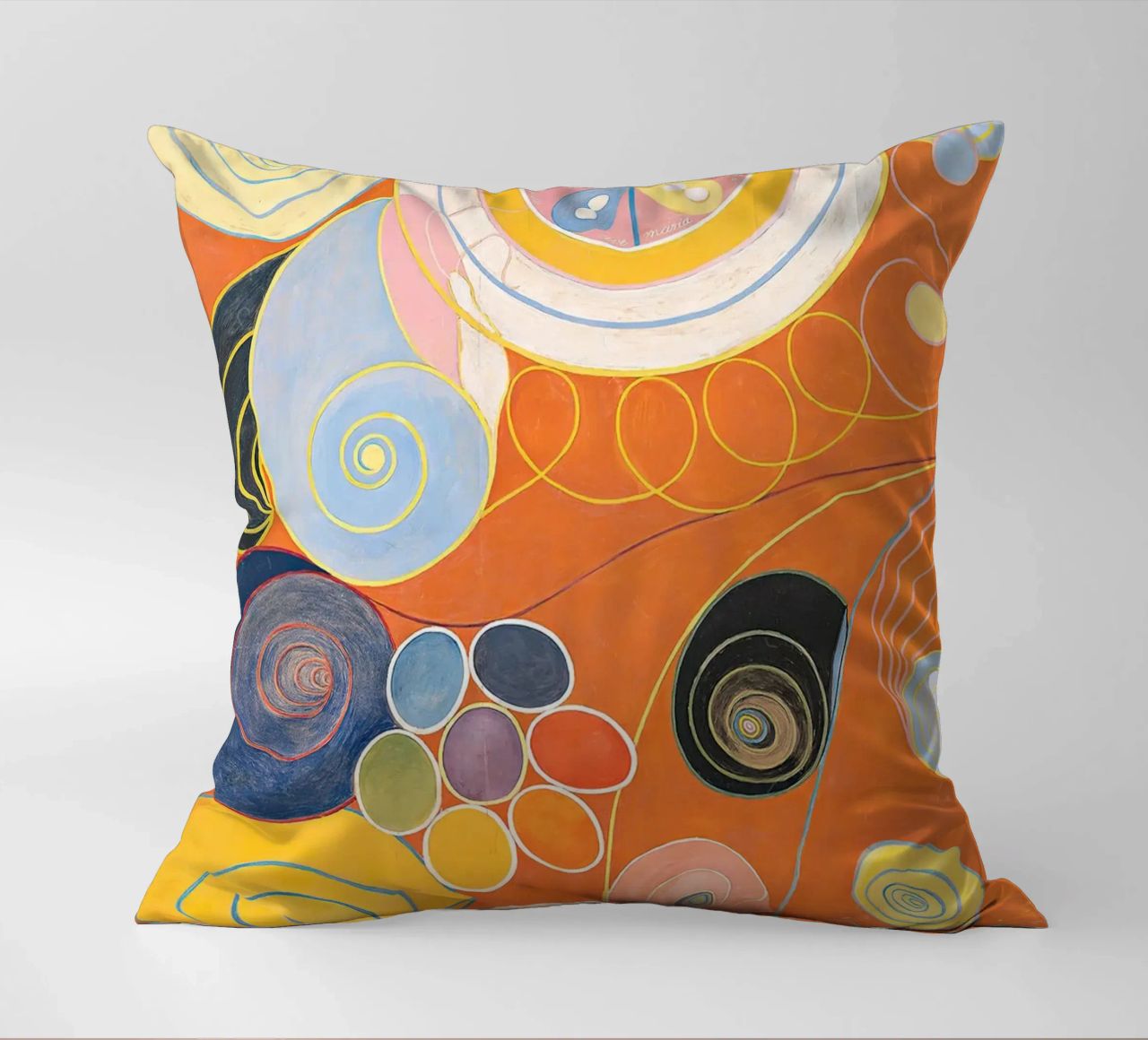 Hilma Af Klint - The Ten Largest (No.3) decorative cushion by Mirei Aguerro