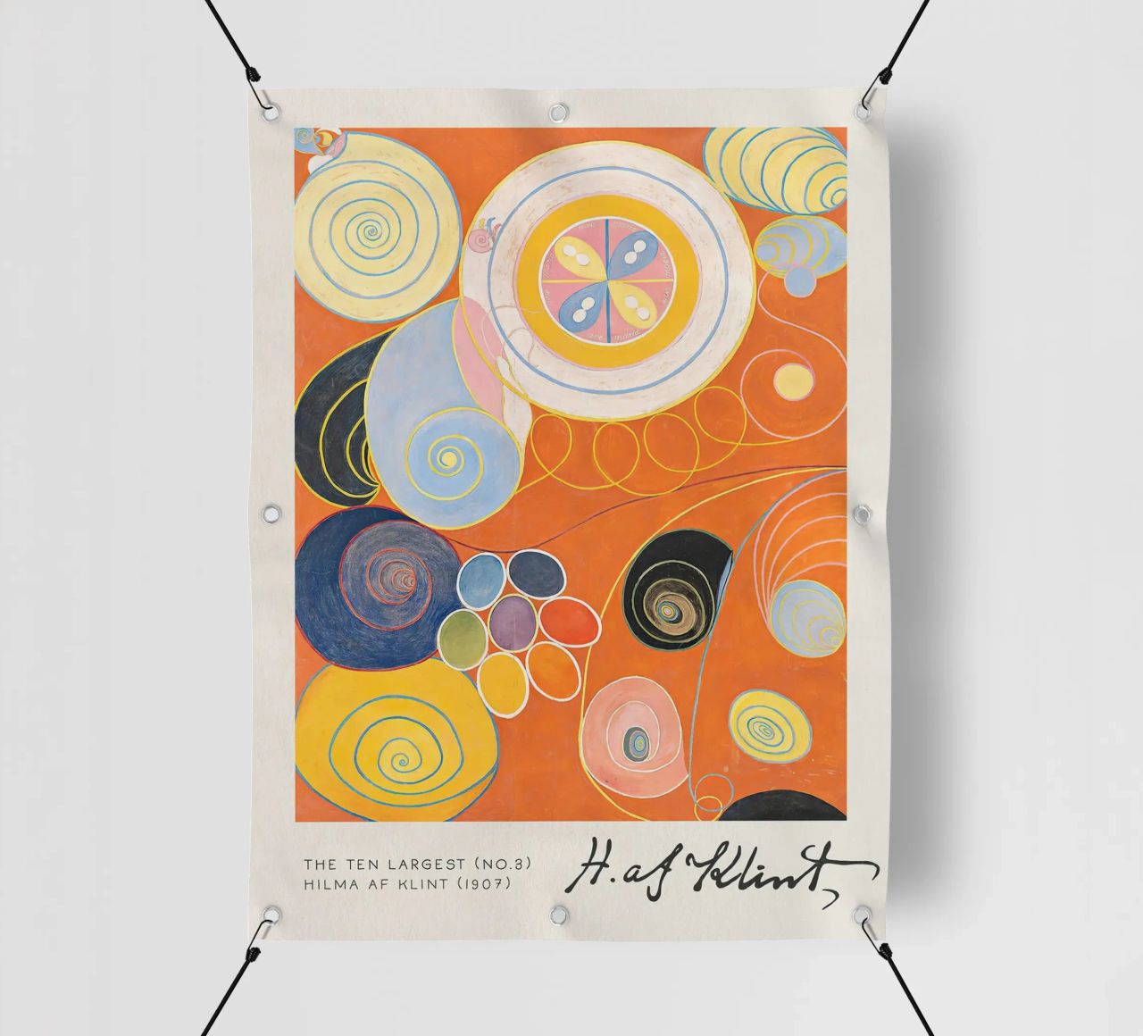 Hilma Af Klint - I dieci più grandi (n. 3) telo in pvc da Mirei Aguerro