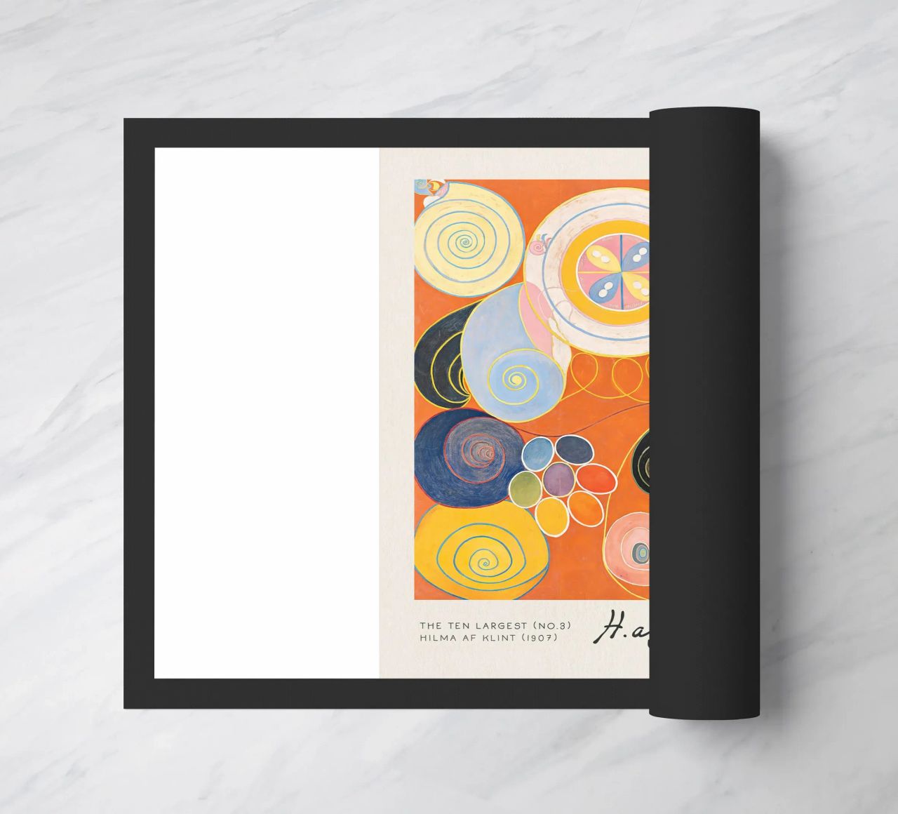 Hilma Af Klint - The Ten Largest (No.3) doormat by Mirei Aguerro
