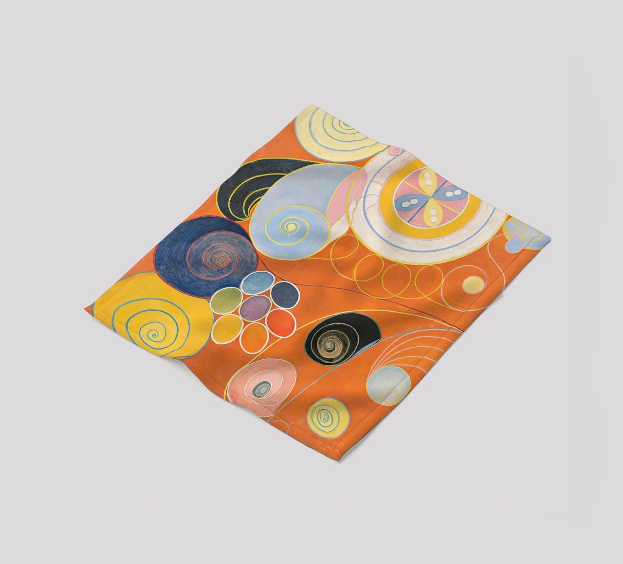 Hilma Af Klint - The Ten Largest (No.3) fleece blanket by Mirei Aguerro