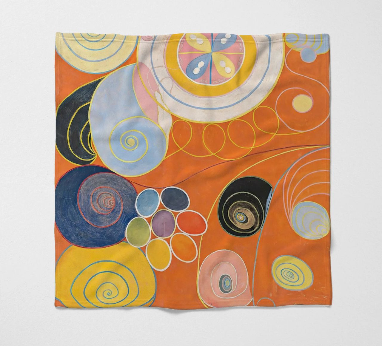 Hilma Af Klint - The Ten Largest (No.3) fleece blanket by Mirei Aguerro