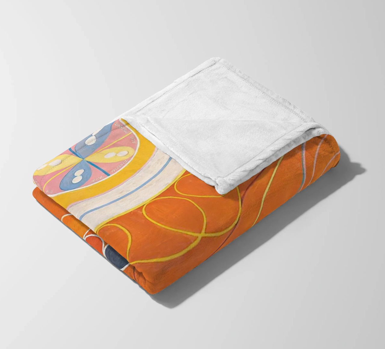 Hilma Af Klint - The Ten Largest (No.3) fleece blanket by Mirei Aguerro