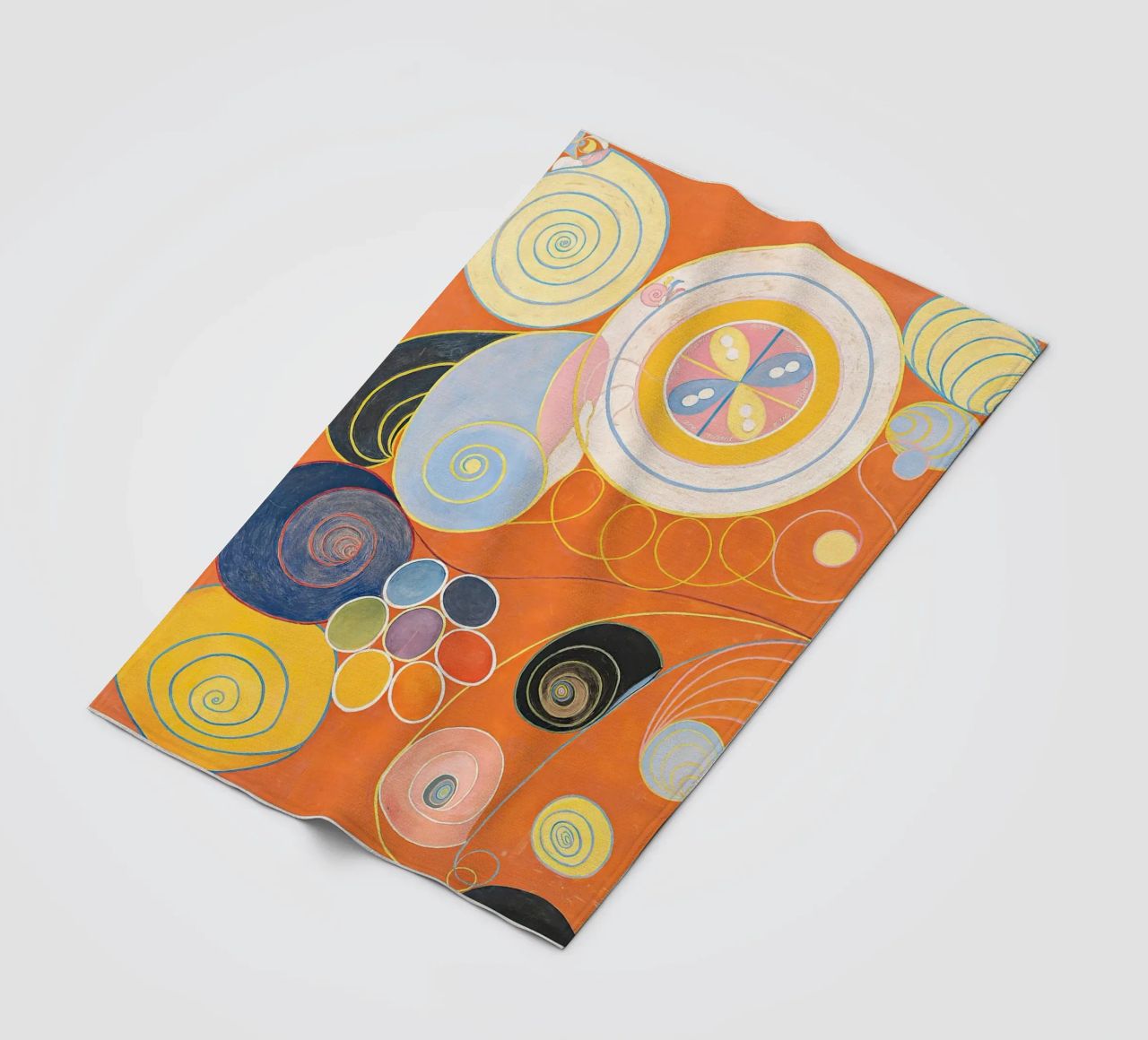 Hilma Af Klint - The Ten Largest (No.3) fleece blanket by Mirei Aguerro