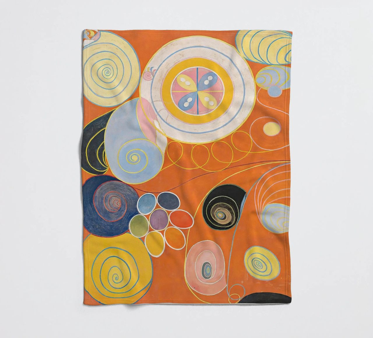 Hilma Af Klint - The Ten Largest (No.3) fleece blanket by Mirei Aguerro