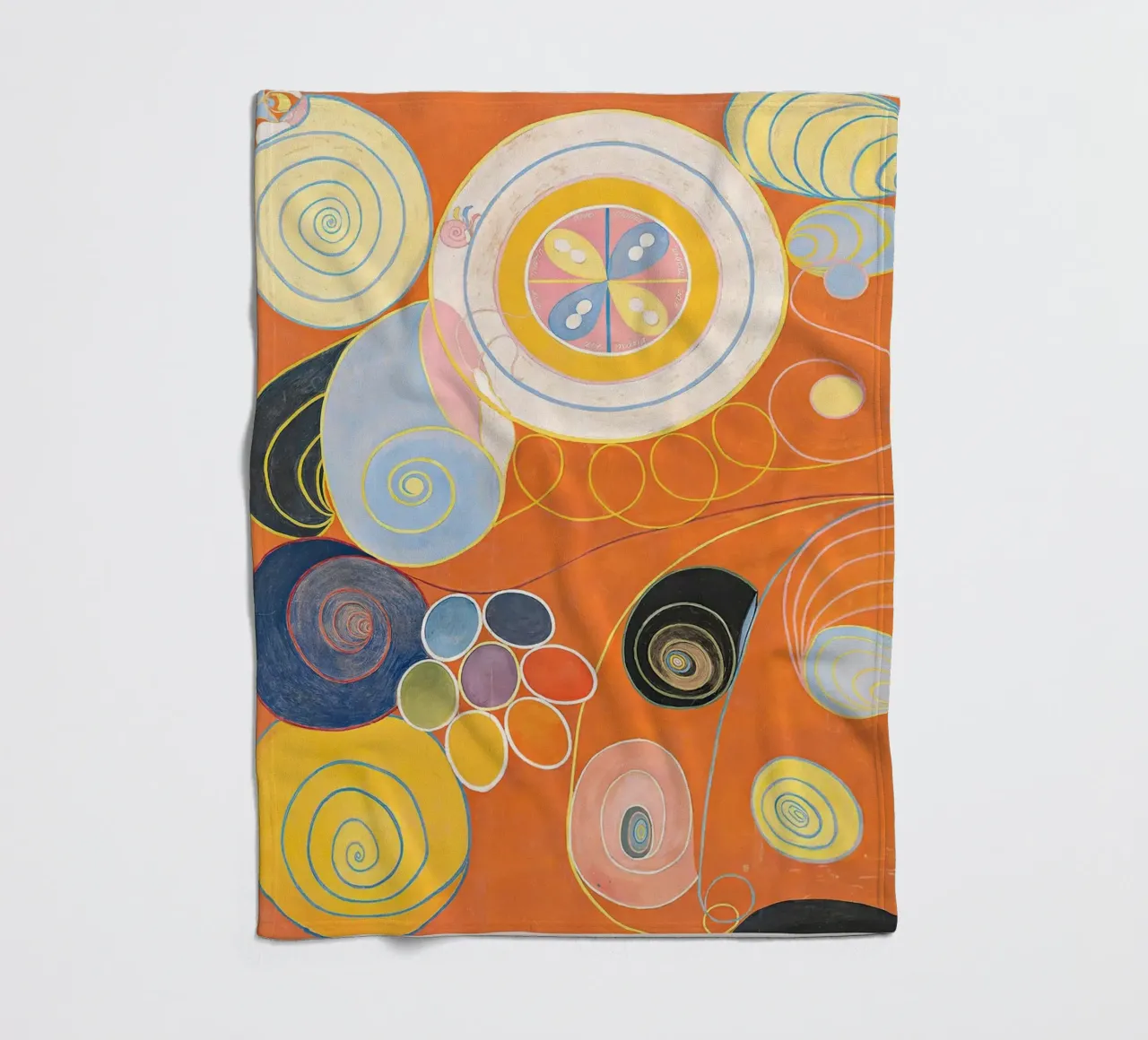 Hilma Af Klint - I dieci più grandi (n. 3) coperta in pile da Mirei Aguerro